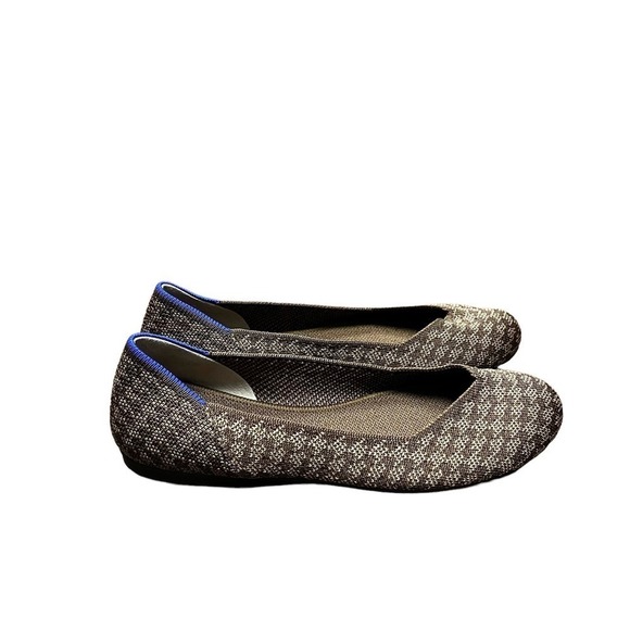 Rothy's Cocoa Houndstooth Flat Women’s Size 7 Limited‎ Edition - Picture 5 of 9